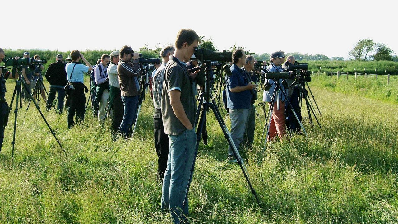 Illustration showcasing different types of spotting scopes in nature observation settings